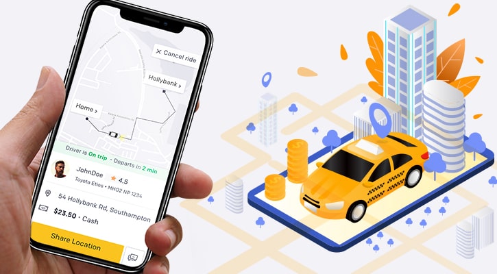 Taxi booking mobile app development